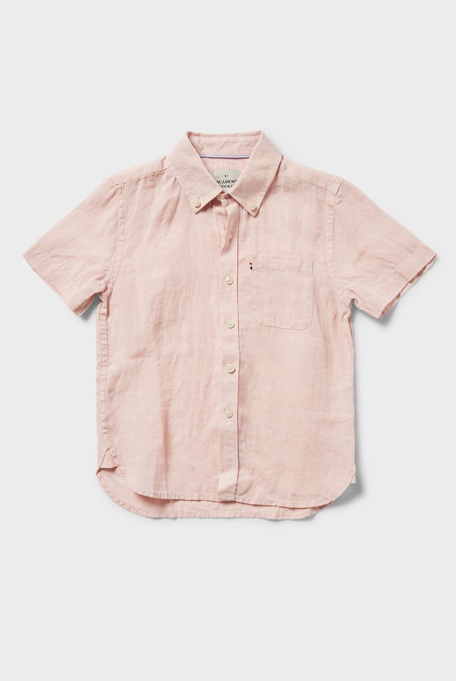 Newport Ss Linen Shirt Academy Brand